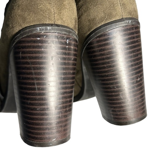 Shoe Dazzle Suede Heeled Booties Womans 8 - Picture 9 of 13